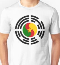 Korean Cameroonian Multinational Patriot Flag Series Slim Fit T-Shirt