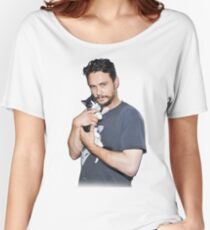 James Franco's Cat Women's Relaxed Fit T-Shirt