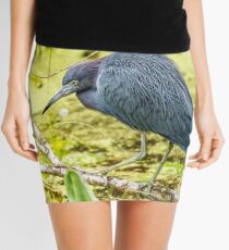 Little Blue Heron at Ollie's Pond Mini Skirt