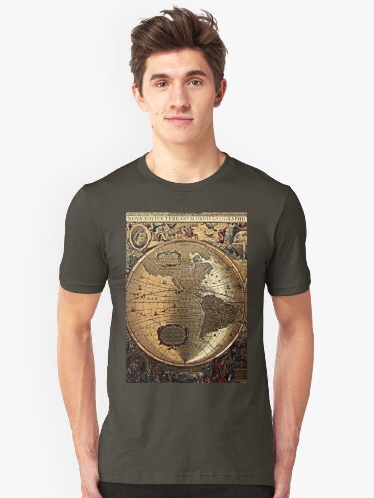 middle earth map t shirt