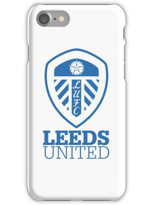 Leeds United logo slim silicone Soft phone case For iPhone