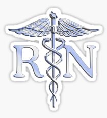 Registered Nurse Medical Caduceus Sticker