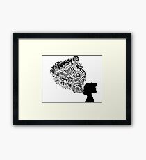 Breathe Zentangle Framed Print