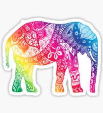 Regenbogen Elefant Sticker