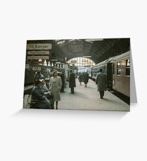 Copenhagen Railway Station 19610415 0109 Greeting Card