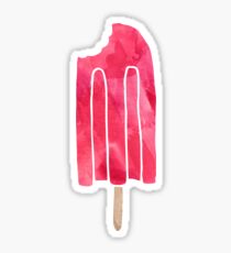 Popsicle - Red Watercolor Sticker