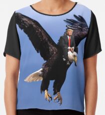 Trump Riding Eagle Chiffon Top