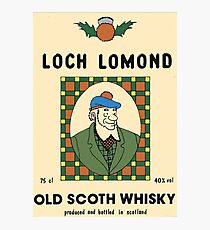 Loch Lomond old Scoth Whisky Photographic Print