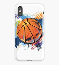 Basketball graffiti art iPhone Case