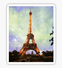 Eiffel Tower, Starry Night Sticker