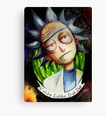 Rick (without Morty) Watercolor Canvas Print