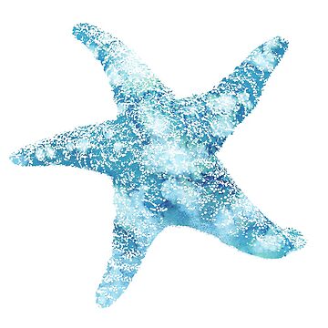 Blue Star Fish Sticker for Sale by REBDesignz