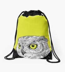 Ornate Owl Drawstring Bag