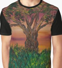Bottle Brush Tree at sunset Graphic T-Shirt
