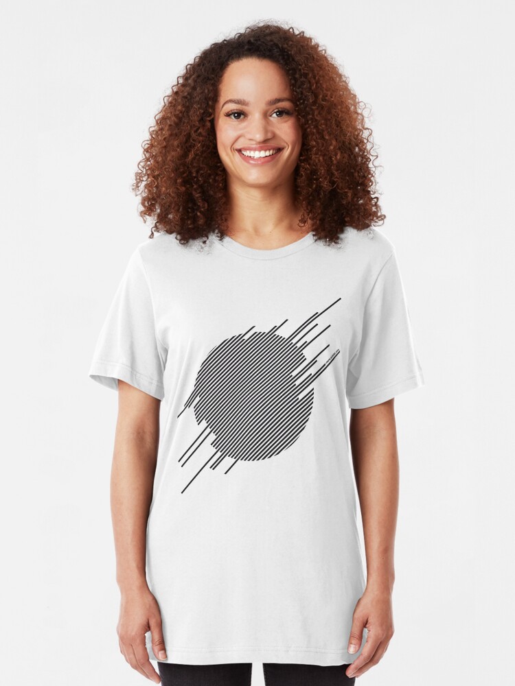 Alternate view of ABshapes in a disc Slim Fit T-Shirt