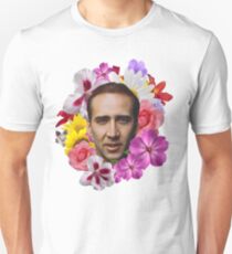 Nicolas Cage - Floral Unisex T-Shirt