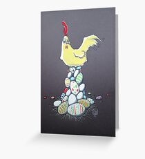 brooding chicken Greeting Card