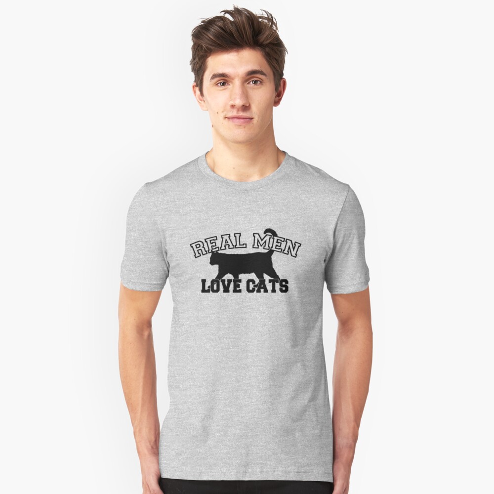 Real Men Love Cats Slim Fit T-Shirt