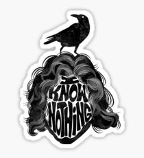I Know Nothing Sticker