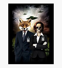 Fox and Skully Photographic Print