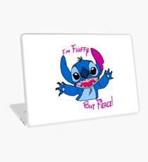 Stitch - Fluffy but fierce Laptop Skin