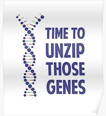 Zeit, diese genetischen Gene zu entpacken Poster