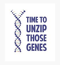 Time To Unzip Those Genetic Genes Photographic Print