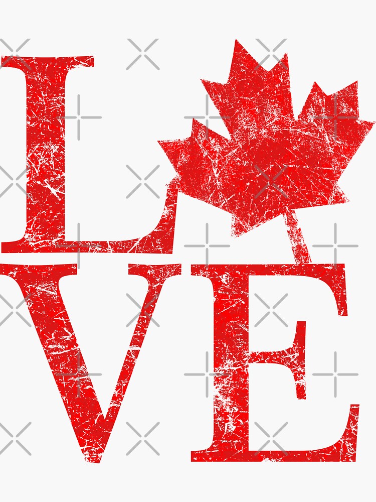 "Canadian Love Affair" Sticker by Garaga | Redbubble