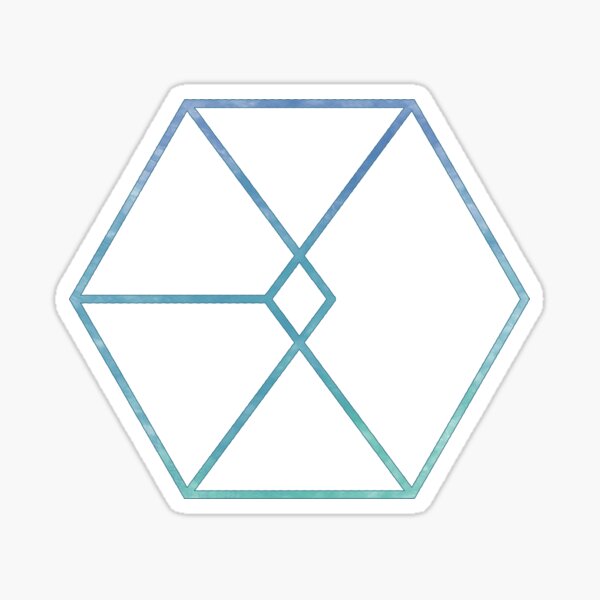 exo kpop logo stickers redbubble
