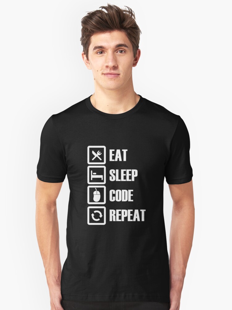 eat sleep code shirt