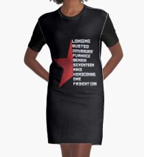 Code conforme du soldat d'hiver Robe t-shirt