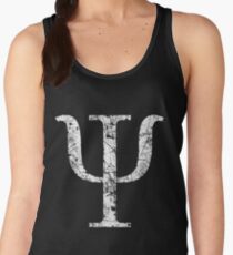 Psi Greek Letter Symbol Grunge Style Women's Tank Top