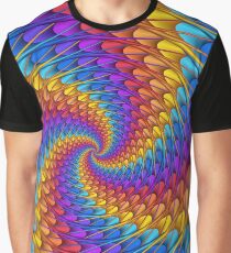 Psychedelic Spiral Fractal Graphic T-Shirt