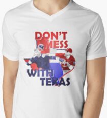 Texas Rangers Punch Men's V-Neck T-Shirt