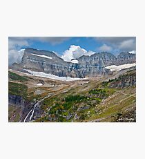 Grinnell Falls and Garden Wall Photographic Print