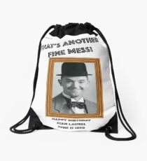 Stan Laurel Birthday Anniversary Drawstring Bag