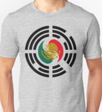 Korean Mexican Multinational Patriot Flag Series Slim Fit T-Shirt
