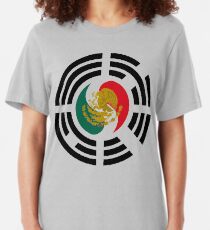 Korean Mexican Multinational Patriot Flag Series Slim Fit T-Shirt