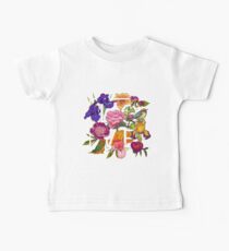 Floral and birds Graphic Design Baby Tee