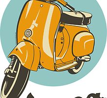 Classic Vespa Stickers Redbubble