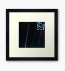 Pale Blue Dot ( Earth from voyager ) Framed Print