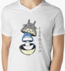 Totoro russian doll Men's V-Neck T-Shirt