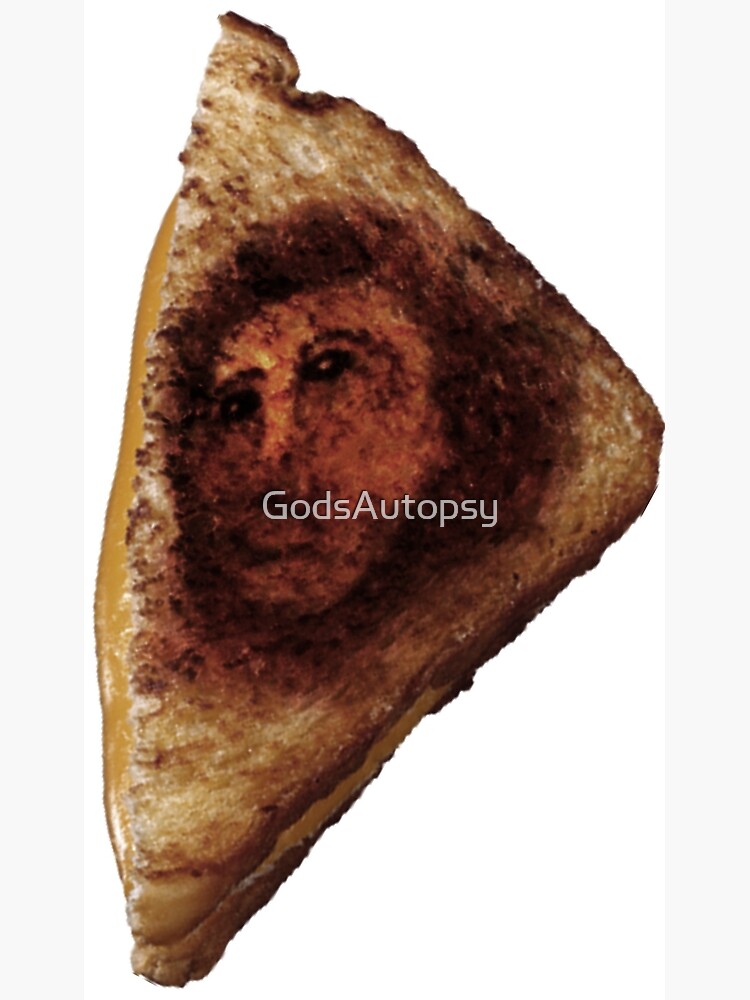 "Ecce Mono Jesus Grilled Cheese Sandwich" Canvas Print by GodsAutopsy