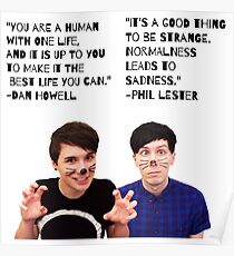 Dan and Phil Quotes Poster