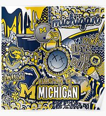 Michigan Collage Poster