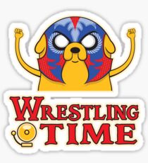 Wrestling Time Sticker
