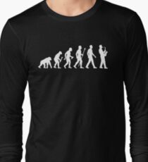 Funny Saxophone Evolution Of Man Long Sleeve T-Shirt