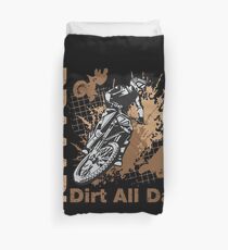 Braaap, Dirt All Day Duvet Cover