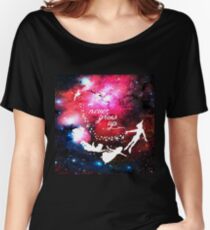 Never Grow Up Galaxy Women's Relaxed Fit T-Shirt