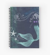 Cuaderno de espiral sirena de tiza